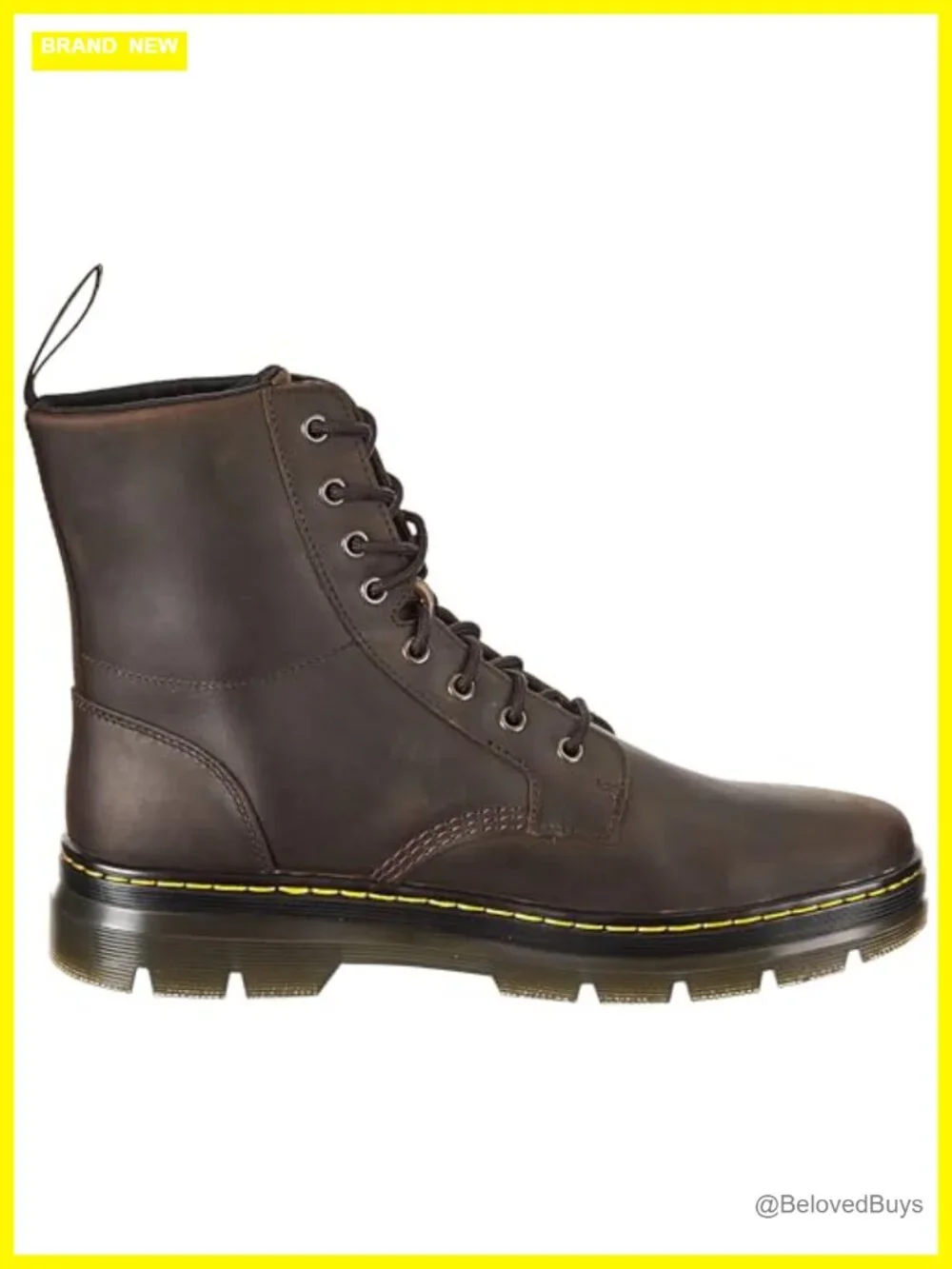 Ankle Boots Crazy Horse Leather Lace-Up Round Toe Chukka